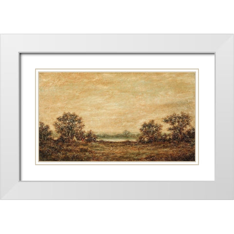 Yellow Light White Modern Wood Framed Art Print with Double Matting by Blakelock, Ralph A