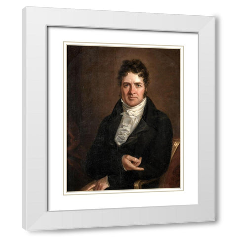 Thomas Abthorpe Cooper White Modern Wood Framed Art Print with Double Matting by Jarvis, John Wesley