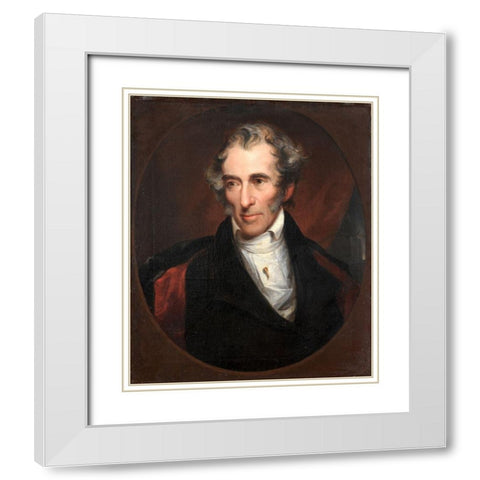 Martin Luther Hurlbut White Modern Wood Framed Art Print with Double Matting by Neagle, John