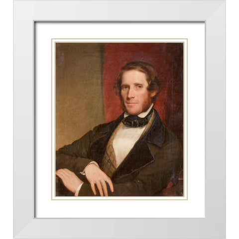 John Childe White Modern Wood Framed Art Print with Double Matting by Harding, Chester