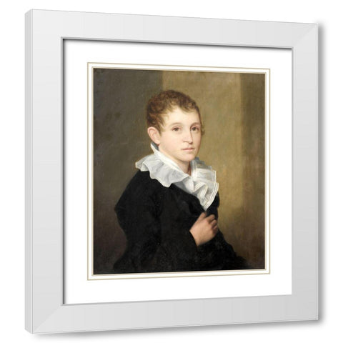 Samuel Barber Clark White Modern Wood Framed Art Print with Double Matting by Frothingham, James
