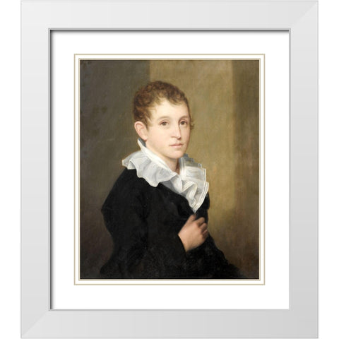 Samuel Barber Clark White Modern Wood Framed Art Print with Double Matting by Frothingham, James