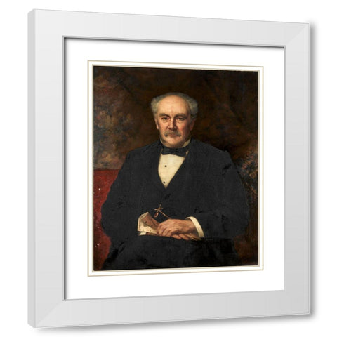 Hinman B Hurlbut White Modern Wood Framed Art Print with Double Matting by Witt, John Harrison