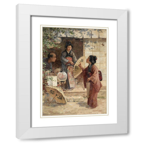 The Last Price White Modern Wood Framed Art Print with Double Matting by Arter, J C