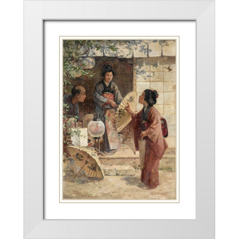 The Last Price White Modern Wood Framed Art Print with Double Matting by Arter, J C