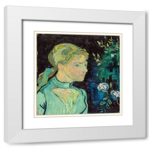 Adeline Ravoux White Modern Wood Framed Art Print with Double Matting by Gogh, Vincent van