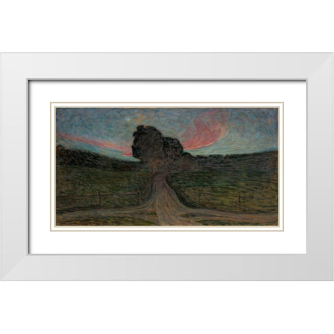 Evening Mood-Lidingo White Modern Wood Framed Art Print with Double Matting by Jansson, Eugene
