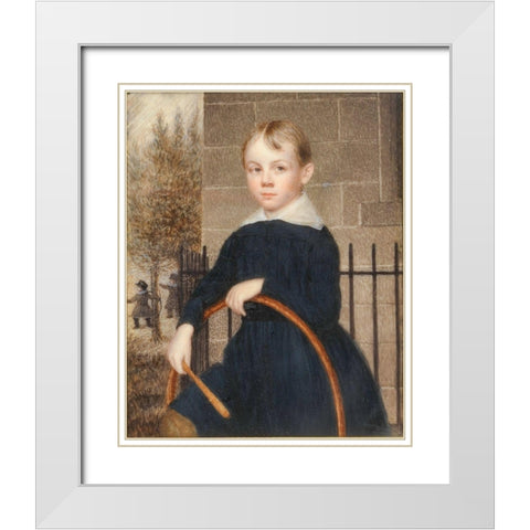 Paul Joseph Revere 1840 White Modern Wood Framed Art Print with Double Matting by Bogardus, Margaret