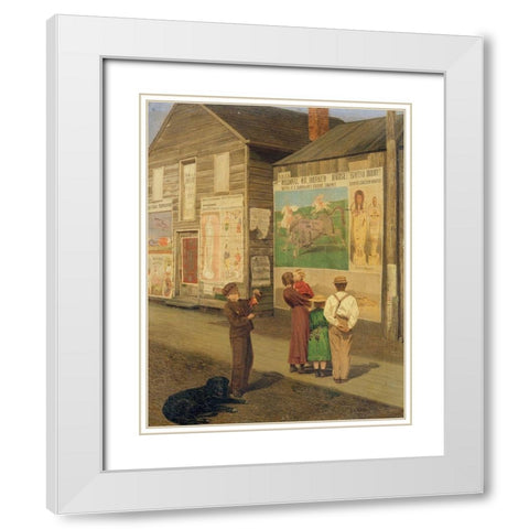 Coming Events Cast Their Shadows Before 1871 White Modern Wood Framed Art Print with Double Matting by Ward, Charles Caleb