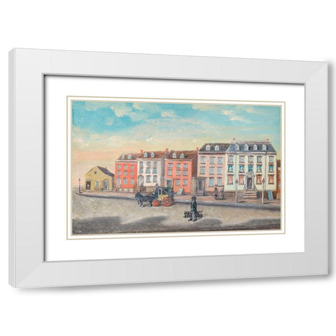 The Boot Black White Modern Wood Framed Art Print with Double Matting by Chappel, William P.