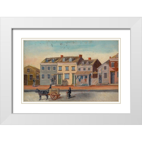 The Dog Killer White Modern Wood Framed Art Print with Double Matting by Chappel, William P.