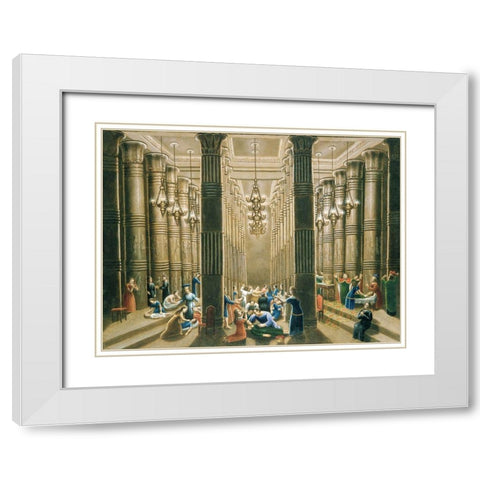 The Death of the First Born White Modern Wood Framed Art Print with Double Matting by Field, Erastus Salisbury