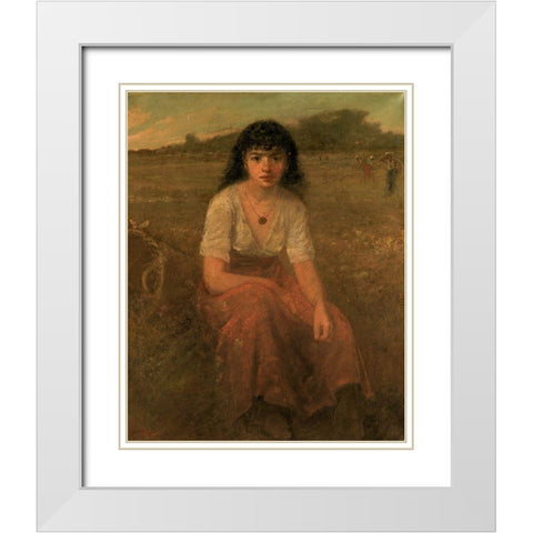 The Quadroon White Modern Wood Framed Art Print with Double Matting by Fuller, George