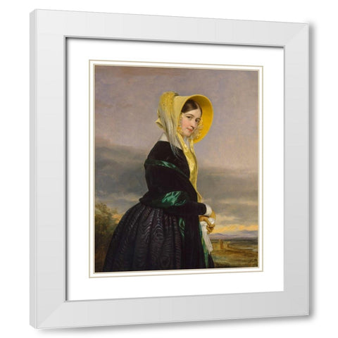 Euphemia White Van Rensselaer White Modern Wood Framed Art Print with Double Matting by Healy, George P. A.