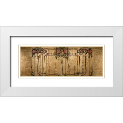 The May Queen White Modern Wood Framed Art Print with Double Matting by Mackintosh, Charles Rennie