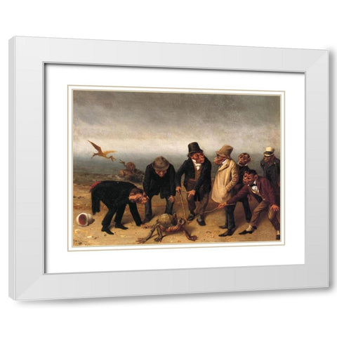 Discovery of Adam White Modern Wood Framed Art Print with Double Matting by Beard, William Holbrook
