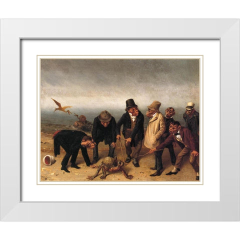 Discovery of Adam White Modern Wood Framed Art Print with Double Matting by Beard, William Holbrook