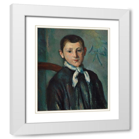 Louis Guillaume White Modern Wood Framed Art Print with Double Matting by Cezanne, Paul