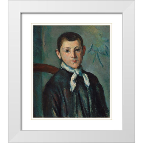 Louis Guillaume White Modern Wood Framed Art Print with Double Matting by Cezanne, Paul