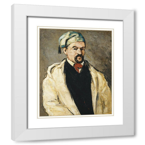 Antoine Dominique Sauveur AubertÂ  White Modern Wood Framed Art Print with Double Matting by Cezanne, Paul