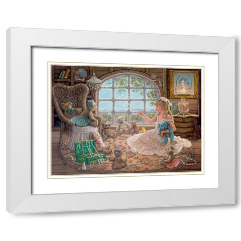 Bright Visions White Modern Wood Framed Art Print with Double Matting by Kruskamp, Janet