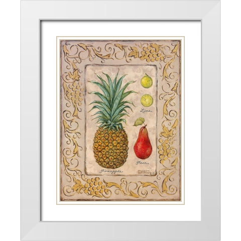 Tropical Fruit II White Modern Wood Framed Art Print with Double Matting by Kruskamp, Janet
