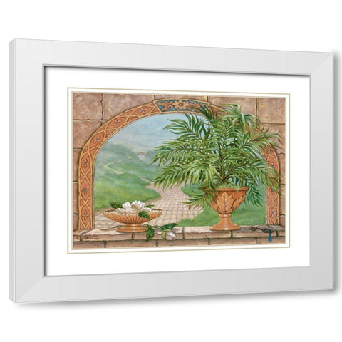 Key to Yesterday White Modern Wood Framed Art Print with Double Matting by Kruskamp, Janet