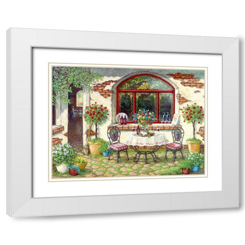 The Wine Cellar White Modern Wood Framed Art Print with Double Matting by Kruskamp, Janet