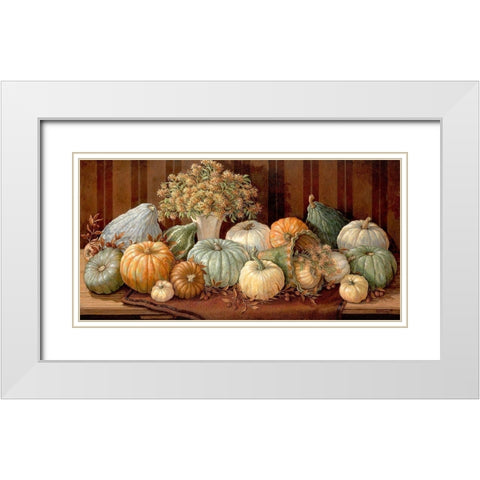 Tuscany Harvest White Modern Wood Framed Art Print with Double Matting by Kruskamp, Janet
