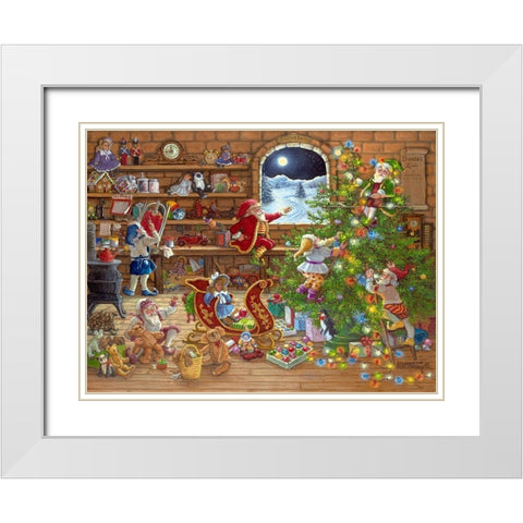 Countdown to Christmas White Modern Wood Framed Art Print with Double Matting by Kruskamp, Janet