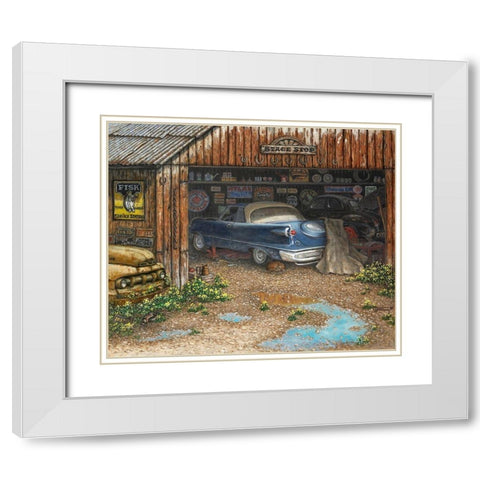 The Collector White Modern Wood Framed Art Print with Double Matting by Kruskamp, Janet