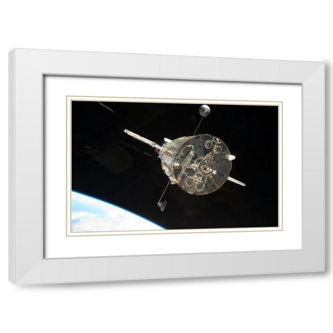 Hubble Released 2009 White Modern Wood Framed Art Print with Double Matting by NASA