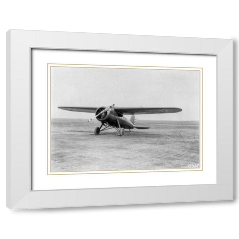Lockheed Y1C-12 White Modern Wood Framed Art Print with Double Matting by NASA
