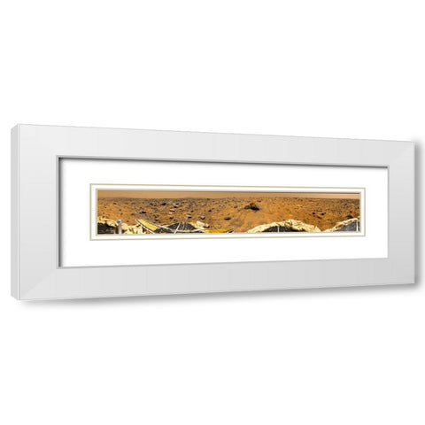 Mars Pathfinder Lander White Modern Wood Framed Art Print with Double Matting by NASA