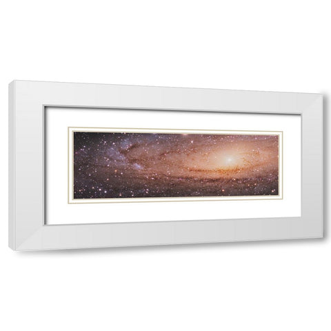 Messier 31 in Andromeda White Modern Wood Framed Art Print with Double Matting by NASA