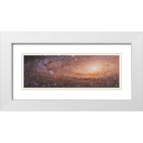 Messier 31 in Andromeda White Modern Wood Framed Art Print with Double Matting by NASA