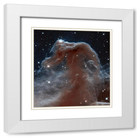 Horsehead of a Different Color White Modern Wood Framed Art Print with Double Matting by NASA