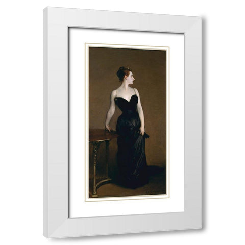 Portrait of Madame X1884 White Modern Wood Framed Art Print with Double Matting by Sargent, John Singer