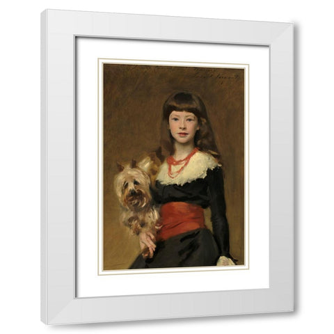 Miss Beatrice Townsend White Modern Wood Framed Art Print with Double Matting by Sargent, John Singer