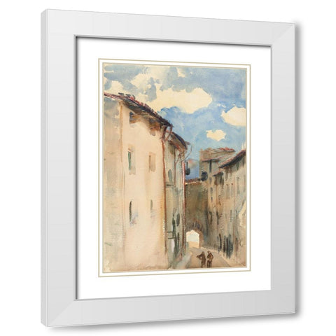 Camprodon, Spain White Modern Wood Framed Art Print with Double Matting by Sargent, John Singer