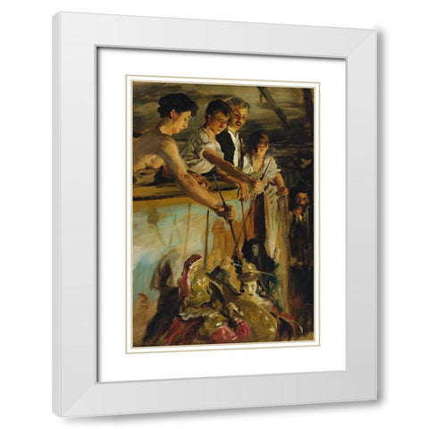 Marionettes White Modern Wood Framed Art Print with Double Matting by Sargent, John Singer