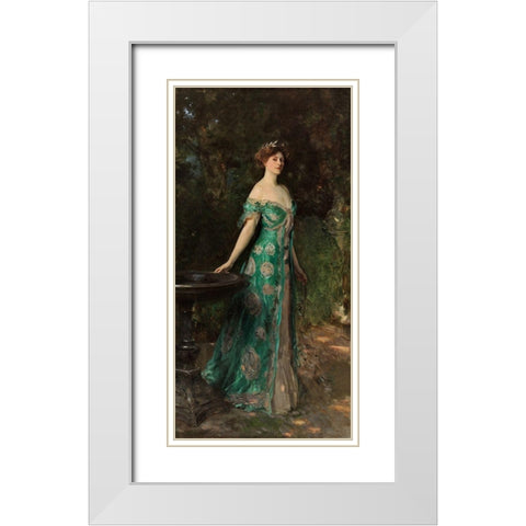 Portrait of Millicent, Duchess of Sutherland, 1904 White Modern Wood Framed Art Print with Double Matting by Sargent, John Singer