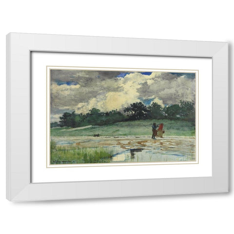 After the Rain, Prouts Neck White Modern Wood Framed Art Print with Double Matting by Homer, Winslow