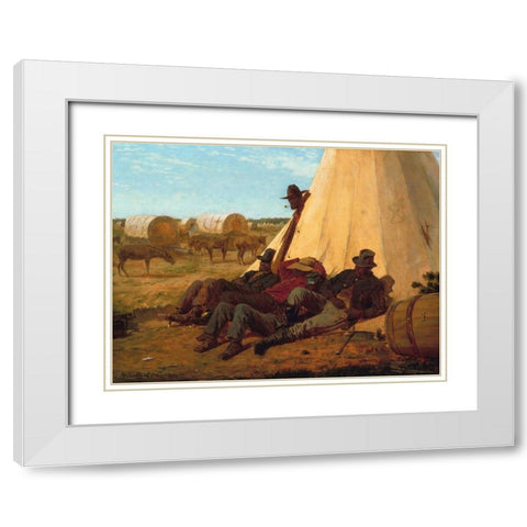 The Bright Side White Modern Wood Framed Art Print with Double Matting by Homer, Winslow