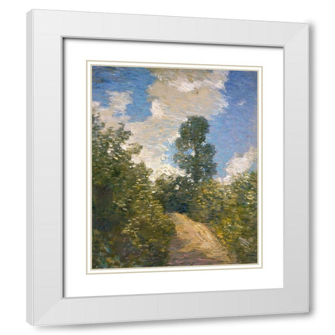 Back Road White Modern Wood Framed Art Print with Double Matting by Weir, J Alden