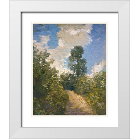 Back Road White Modern Wood Framed Art Print with Double Matting by Weir, J Alden