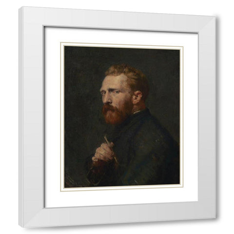 Vincent van Gogh White Modern Wood Framed Art Print with Double Matting by Russell, John Peter