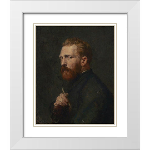 Vincent van Gogh White Modern Wood Framed Art Print with Double Matting by Russell, John Peter