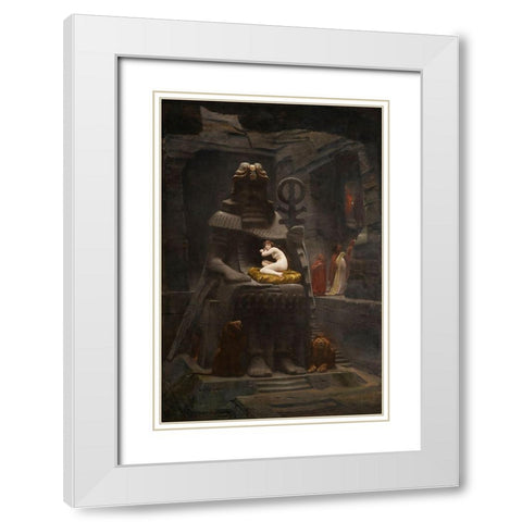 Bride of Belus White Modern Wood Framed Art Print with Double Matting by Motte, Henri