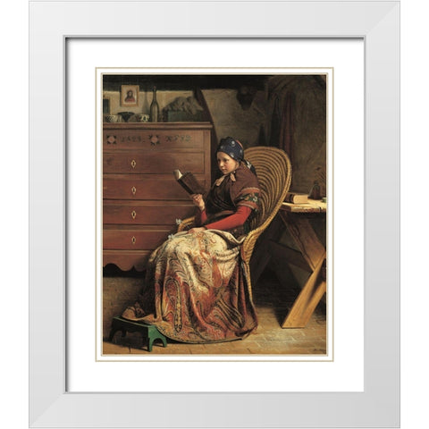 In a Pine Wood White Modern Wood Framed Art Print with Double Matting by Dalsgaard, Christen